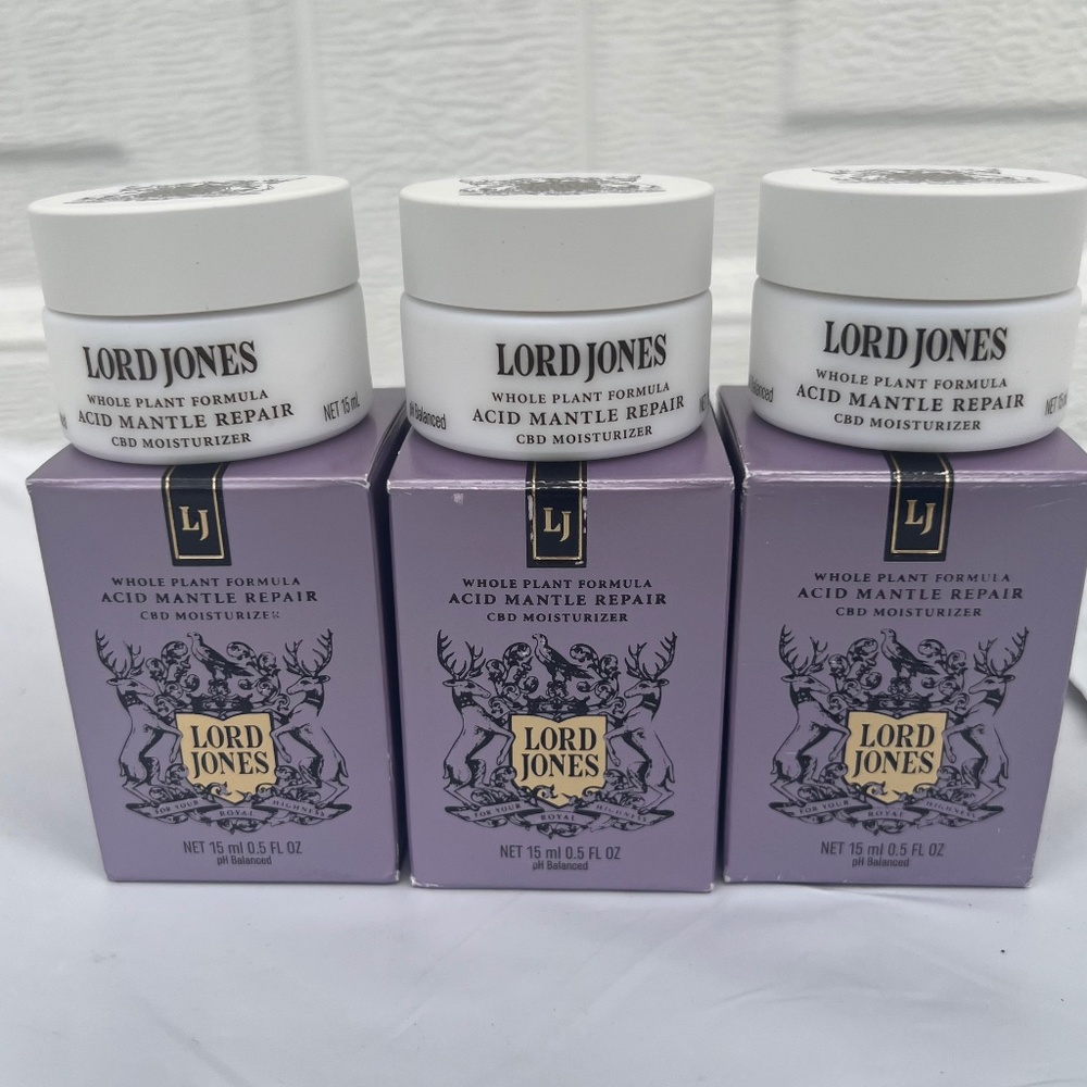 3 x Lord Jones Acid Mantle Repair Face Moisturizer 15 ml/0.5 fl oz